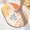 Anti-slip Soft Rubber Diatomite Bathroom Rug Bath Mats